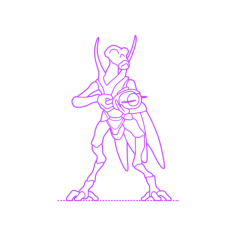 Culture Star Wars Geonosian Warrior Contour Svg Vector, Free Vectors File